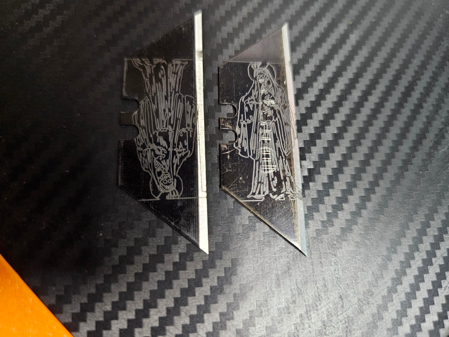 Carbon fiber pla handle
