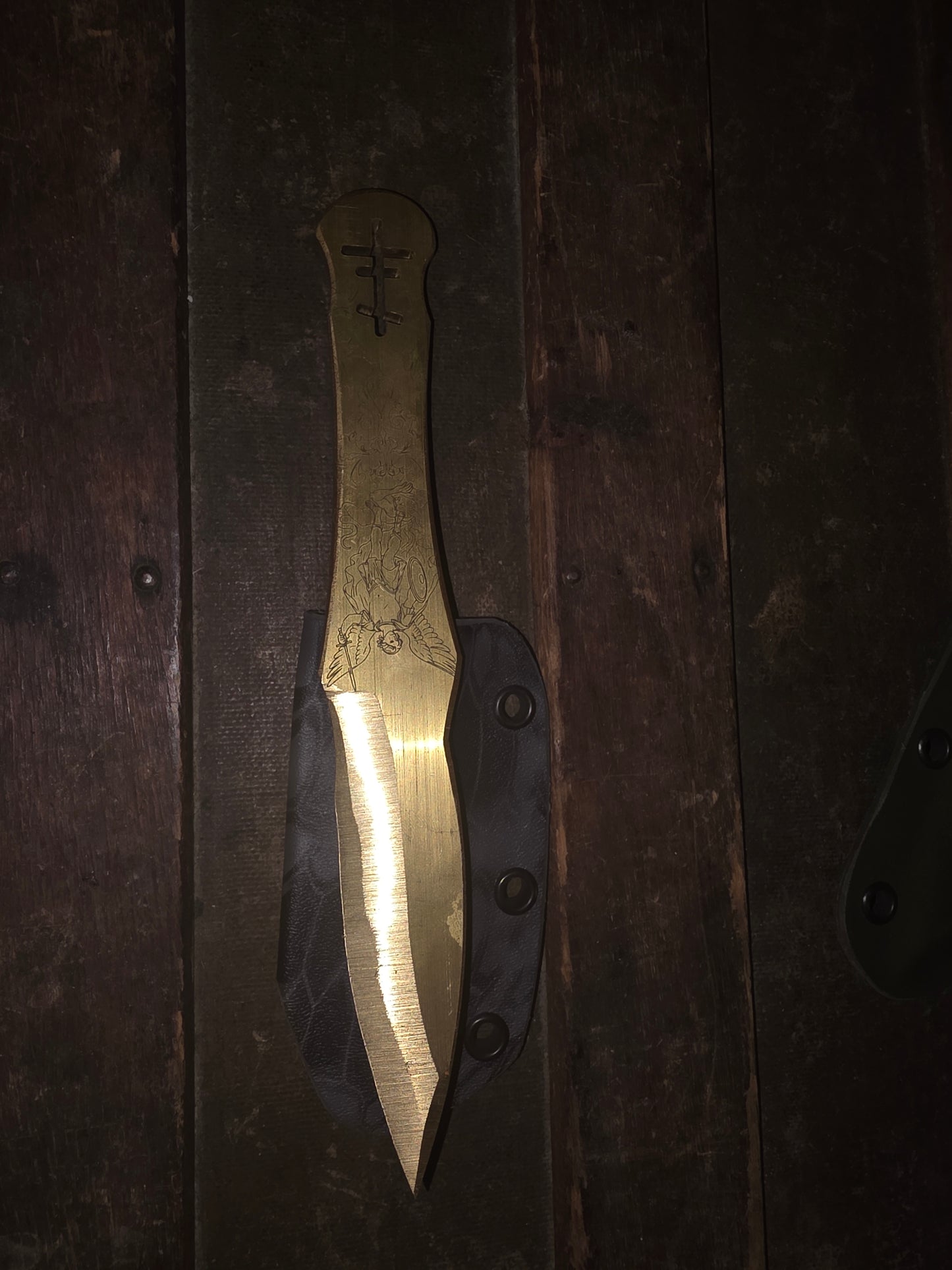 Laser engraved cnc machined tool from st Michael