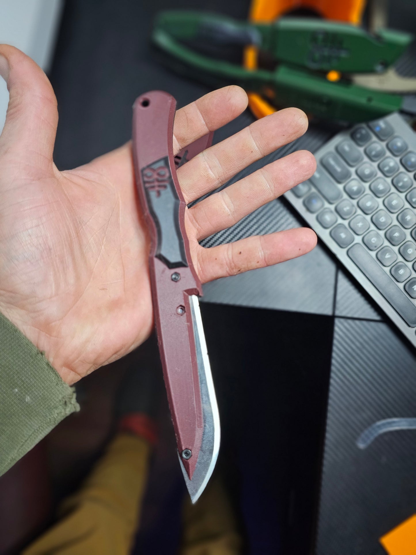 Blood red carbon fiber