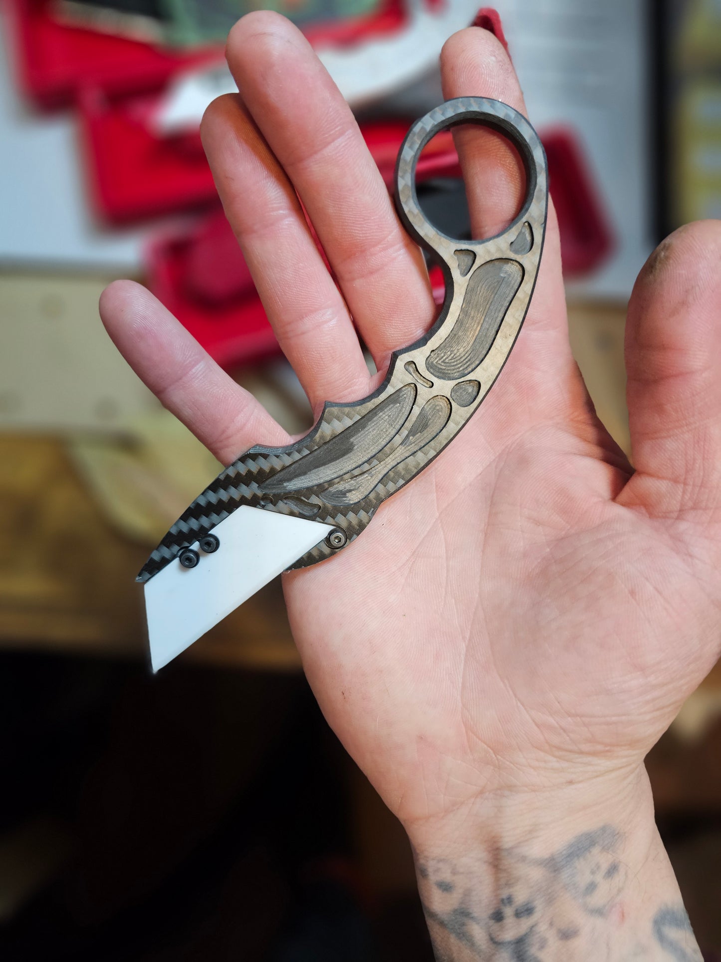 Carbon fiber edc tool.