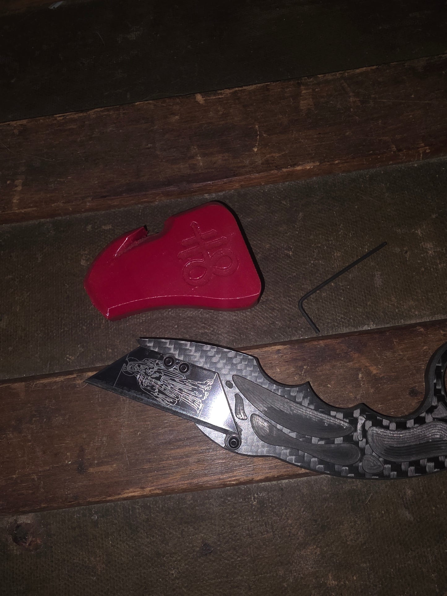 Carbon fiber edc tool.
