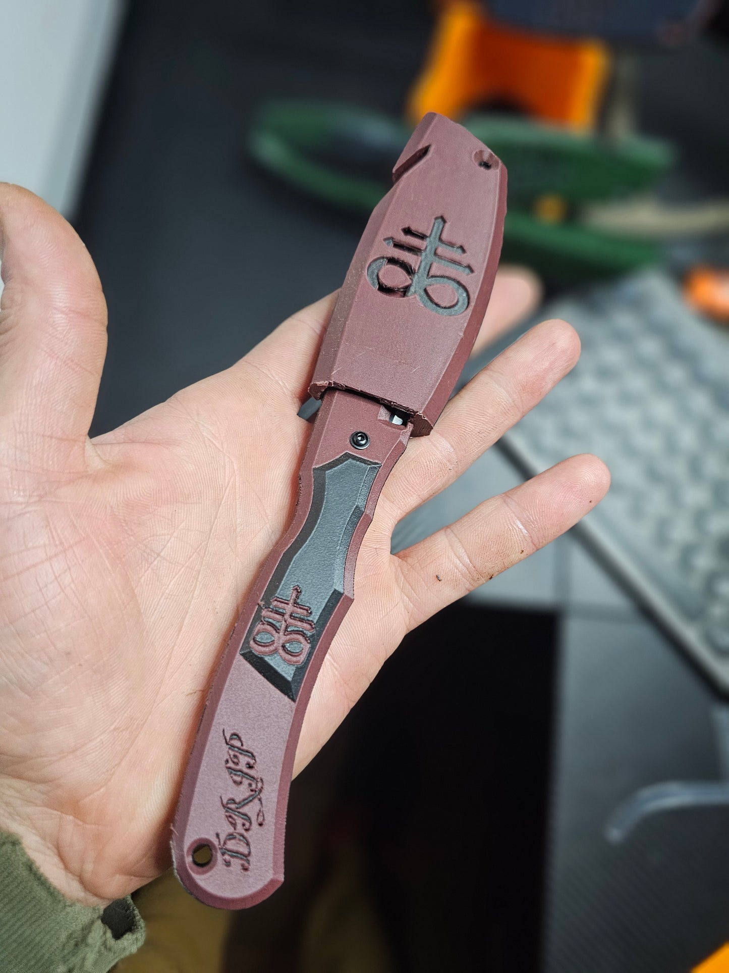Blood red carbon fiber