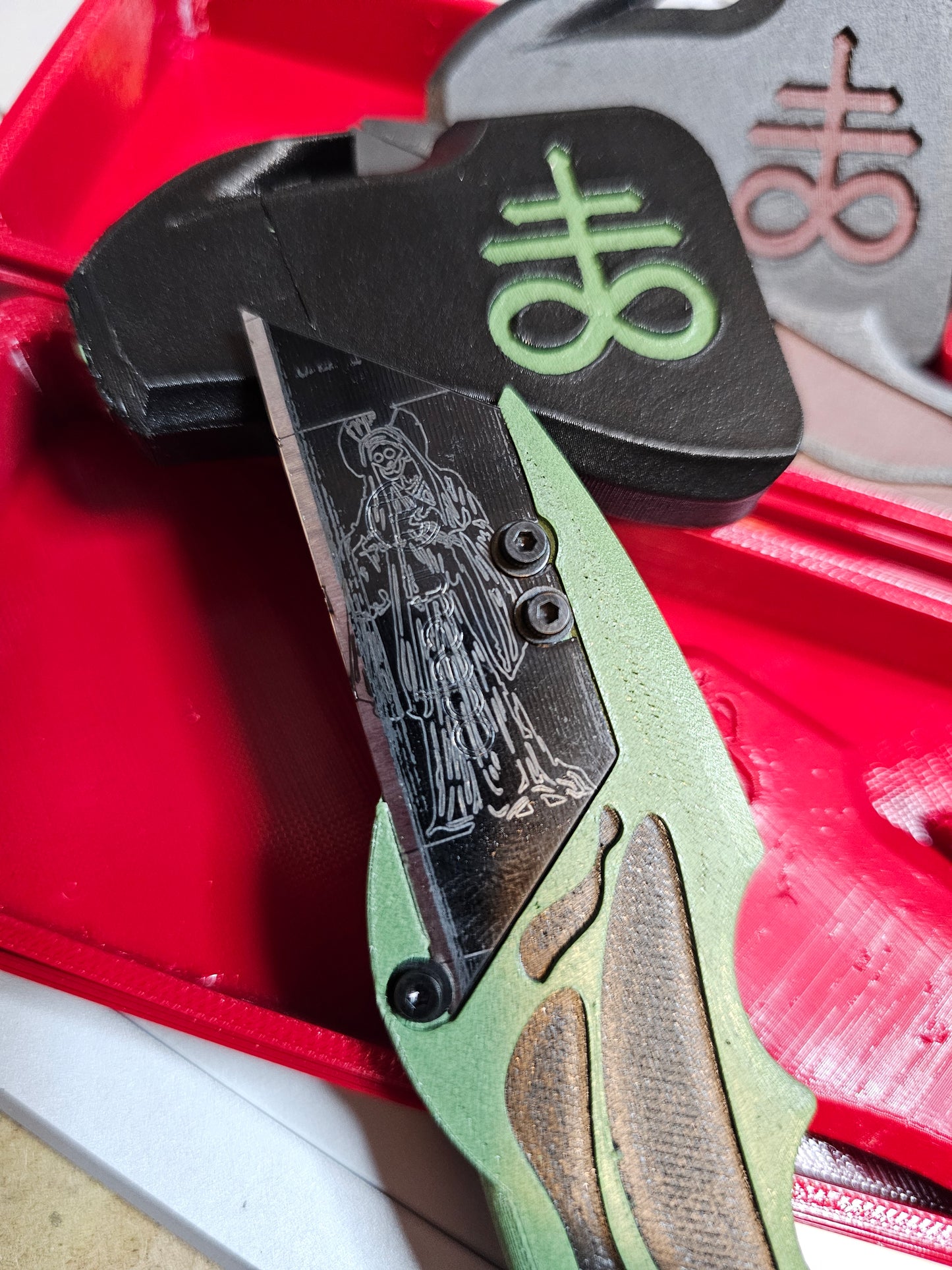 Carbon fiber pla handle
