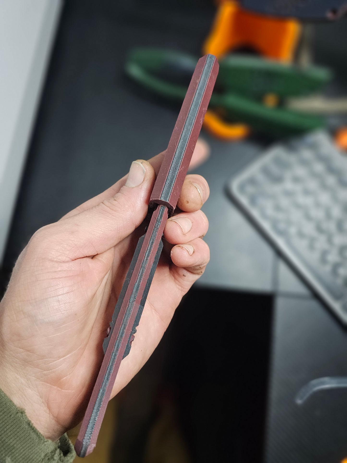 Blood red carbon fiber