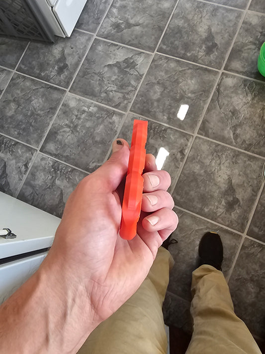 3d printed paper weight made with carbon fiber pla